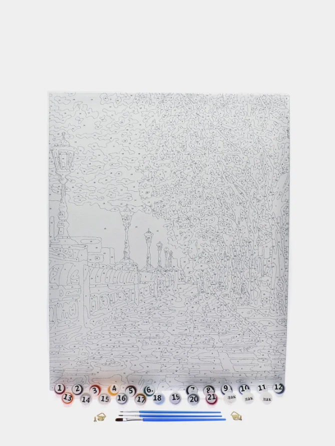 Картина по номерам "Итальянские сады", на холсте, с подрамником, 50 x 40