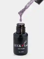 Гель лак LuckyLak New VINTAGE  8g с блестками шиммером глиттером красный голубой бежевый