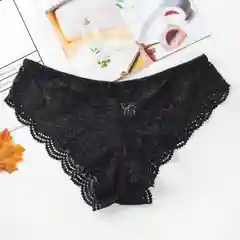 Черный кружевные женские трусы, женское нижнее белье, сексуальное