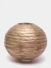 Бронзовый шар-фонарик бумажный для декора