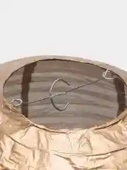 Бронзовый шар-фонарик бумажный для декора