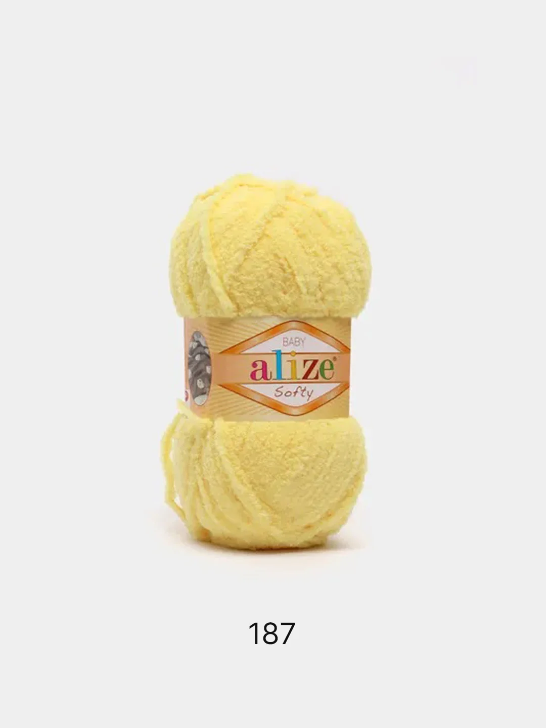 Золотой пряжа плюшевая Alize Softy 100% Микрополиэстер 50г 115м (Ализе софти велюровая)