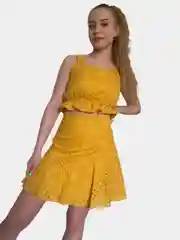 Костюм женский летний юбка топ шитье