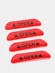 Наклейка светоотражающая на двери автомобиля OPEN, 4 шт