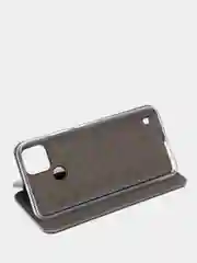 Серебряный чехол-книжка Realme C21Y / C25Y Реалми С25У / С21У