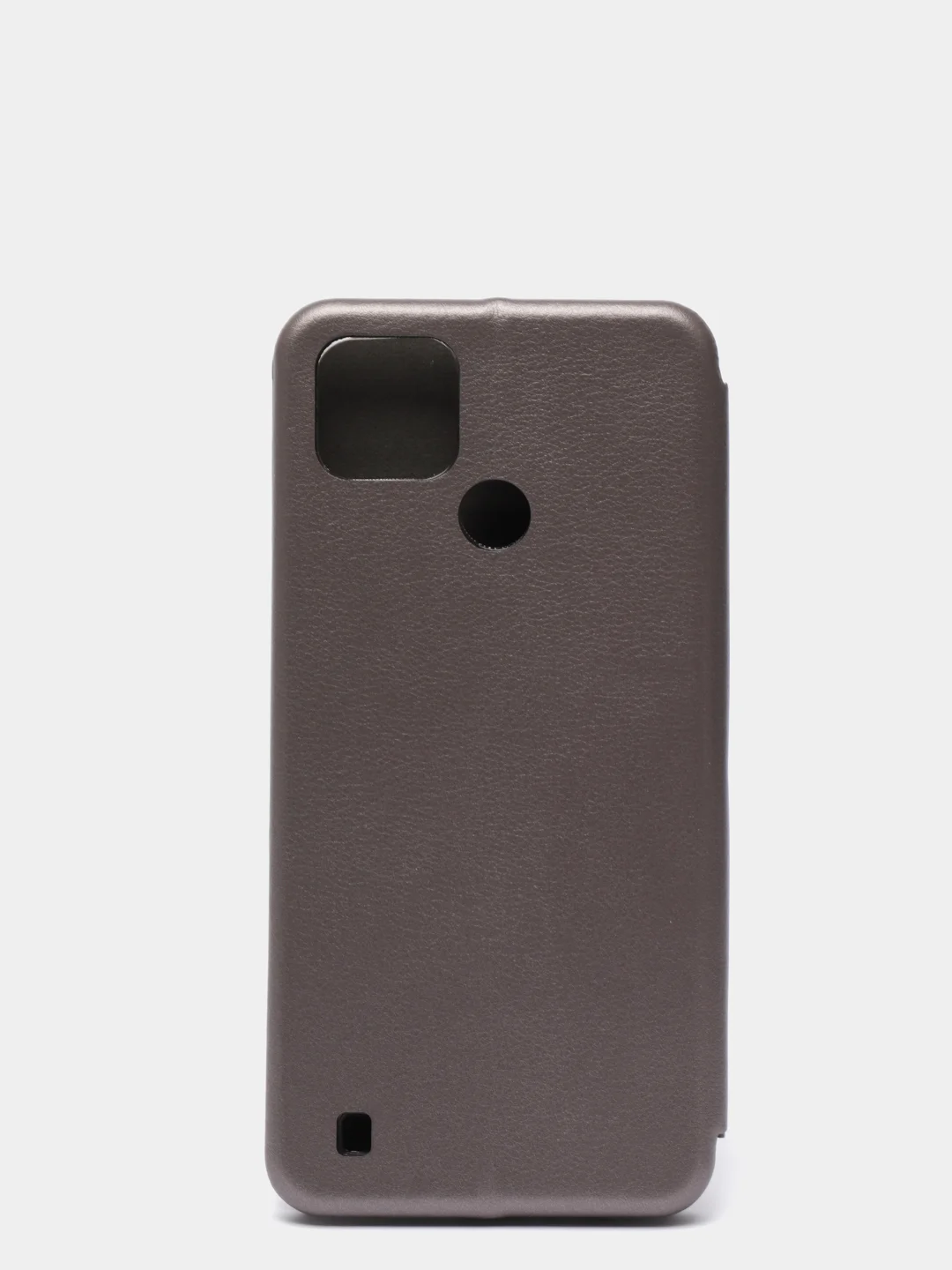 Серебряный чехол-книжка Realme C21Y / C25Y Реалми С25У / С21У