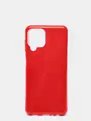 Красный чехол  для Samsung Galaxy A22 / M32/M22  силиконовый с блестками Противоударный чехол