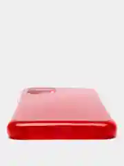 Красный чехол  для Samsung Galaxy A22 / M32/M22  силиконовый с блестками Противоударный чехол