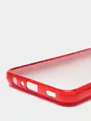 Красный чехол  для Samsung Galaxy A22 / M32/M22  силиконовый с блестками Противоударный чехол