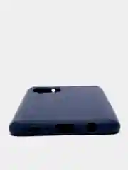 Темно-синий чехол для Samsung Galaxy A42 силиконовый матовый