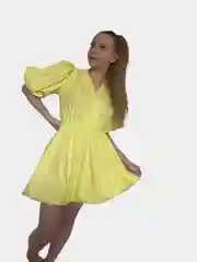 Желтый платье женское нарядное