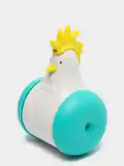 Бирюзовый игрушка-неваляшка для животных, музыкальная, с лазером