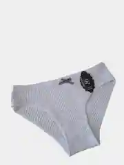Белый трусы женские однотонные, слипы, хлопок