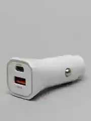Белый автомобильное зарядное устройство, USB Type-C