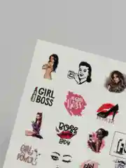 Слайдер-водные наклейки для дизайна ногтей Girl Power "Слова. Девушки"
