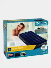 Небесно-голубой надувной матрас Intex, Насос Intex