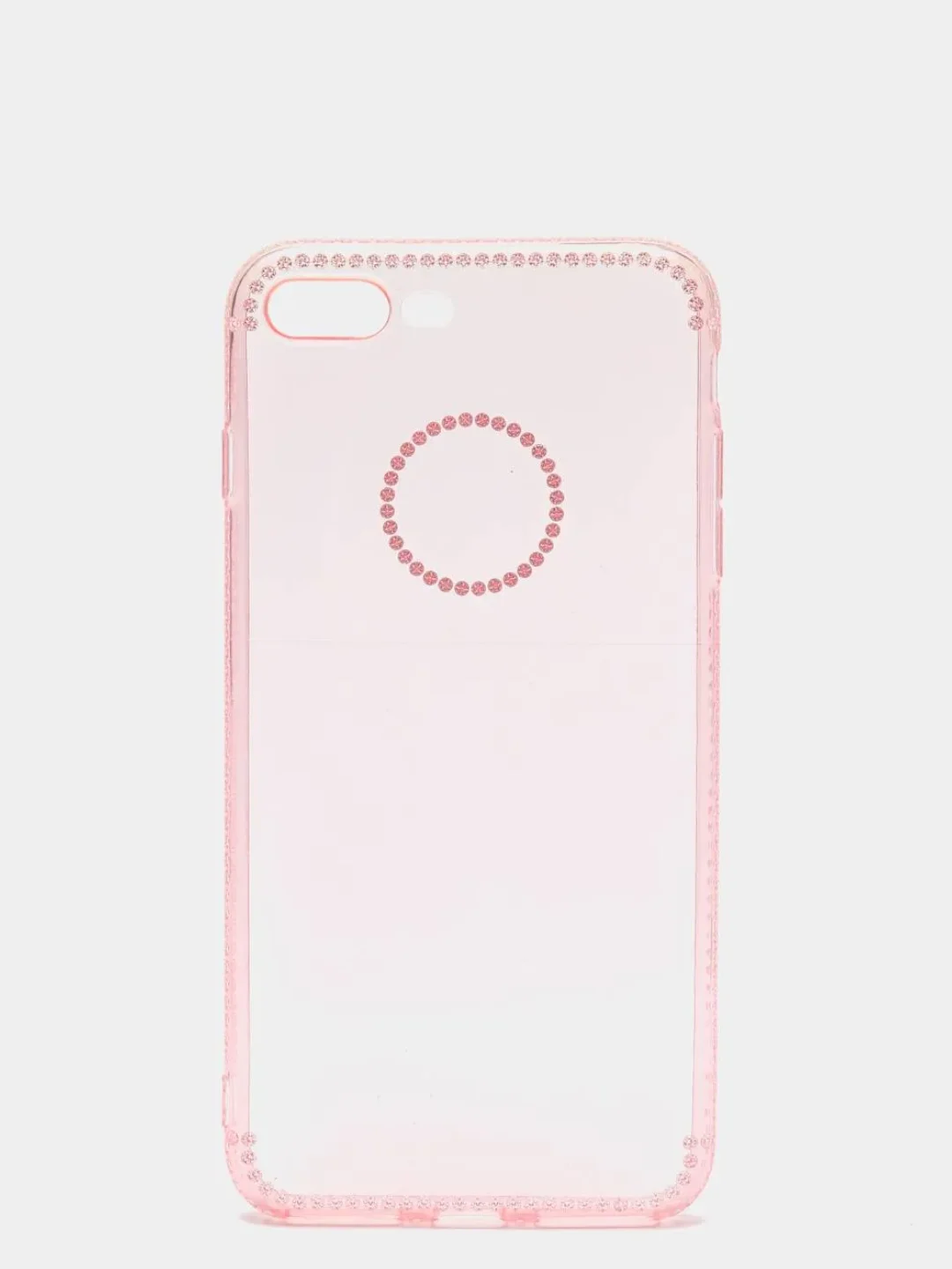 Чехол для Apple iPhone 7 Plus / 8 Plus, прозрачный, силиконовый, со стразами
