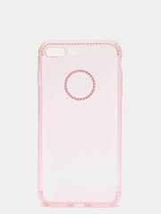 Чехол для Apple iPhone 7 Plus / 8 Plus, прозрачный, силиконовый, со стразами