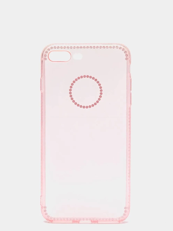 Чехол для Apple iPhone 7 Plus / 8 Plus, прозрачный, силиконовый, со стразами
