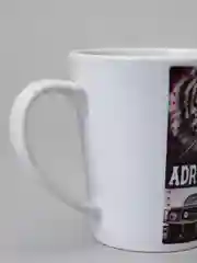 Кружка Латте CoolPodarok "Adrenalin. Тигр и тачка"
