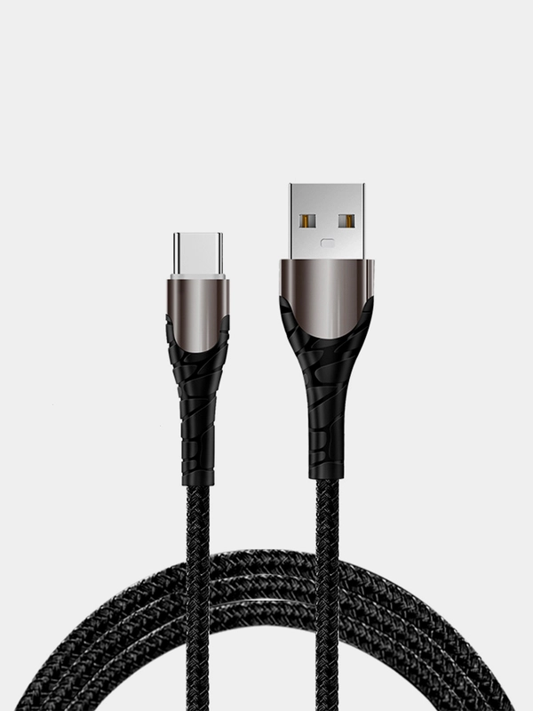 Кабель для зарядки 3A и передачи данных Micro-USB, Type - C