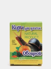 Корм повседневный "Овощной" для улиток, 60 г