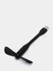 Черный usb - вентилятор с гибким корпусом, 11 см