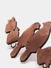 Коричневый ключница "Птички"