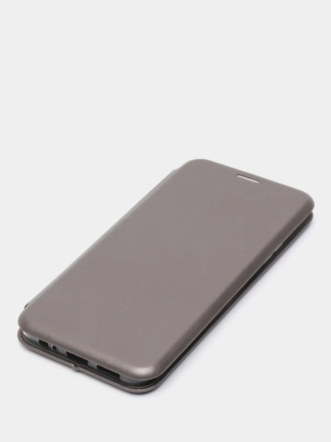 Серебряный чехол-книжка для Xiaomi Redmi Note 10 / Redmi Note 10S / Poco M5S