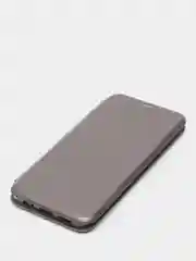 Серебряный чехол-книжка для Xiaomi Redmi Note 10 /  Redmi Note 10S / Poco M5S
