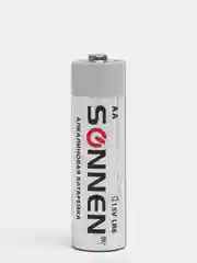 Батарейки SONNEN Alkaline AA LR6 15A алкалиновые, пальчиковые 2шт в блистере
