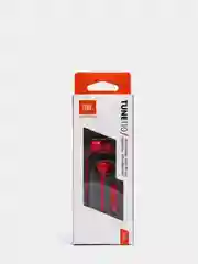 Красный наушники с микрофоном JBL T110