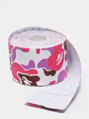 Розовый кинезио тейп 5 м * 5 см с принтом