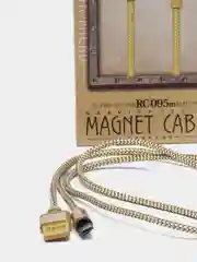 Золотой кабель зарядки магнитный MicroUSB REMAX Gravity series Data Cable RC-095m