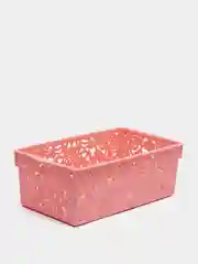 Голубой корзина ажурная 32х18х11 см