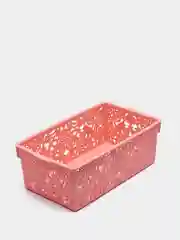 Коралловый меланж корзина ажурная 32х18х11 см