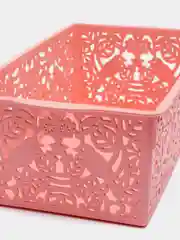 Голубой корзина ажурная 32х18х11 см