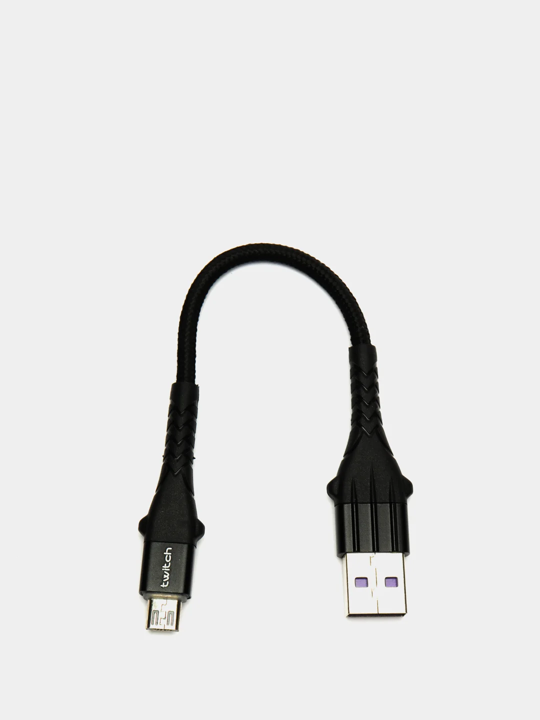 Черный usb кабель Twitch быстрый заряд Qualcomm 3.0 micro, type c, Apple lightning.