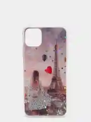 Чехол пластиковый iPhone 11 Pro, 11 Pro Max, с блестками