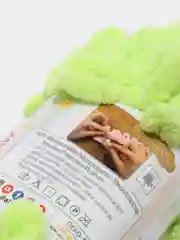 Салатовый пряжа Alize Puffy, микрополиэстер, 100 г, 9.5 м