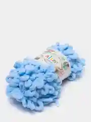 Светло-синий пряжа Alize Puffy, микрополиэстер, 100 г, 9.5 м