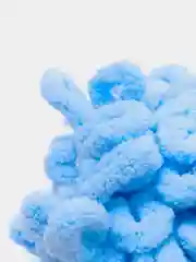 Светло-синий пряжа Alize Puffy, микрополиэстер, 100 г, 9.5 м