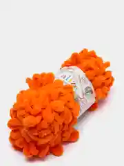 Оранжевый пряжа Alize Puffy, микрополиэстер, 100 г, 9.5 м