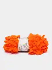 Оранжевый пряжа Alize Puffy, микрополиэстер, 100 г, 9.5 м