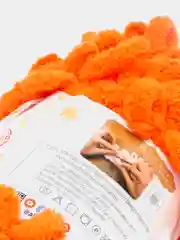 Оранжевый пряжа Alize Puffy, микрополиэстер, 100 г, 9.5 м