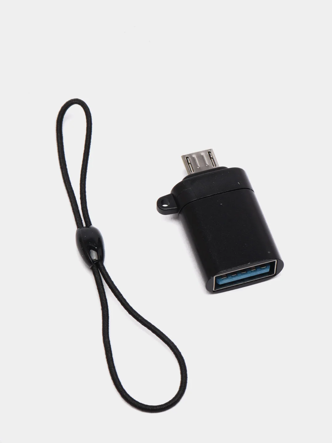 Черный переходник OTG с USB / micro usb