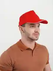 Красный бейсболка однотонная, унисекс