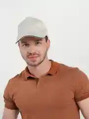 Бежевый бейсболка однотонная, унисекс
