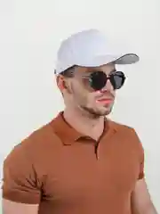 Белый бейсболка однотонная, унисекс