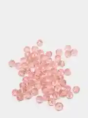 Коралловый бусины рондели, граненые, стеклянные